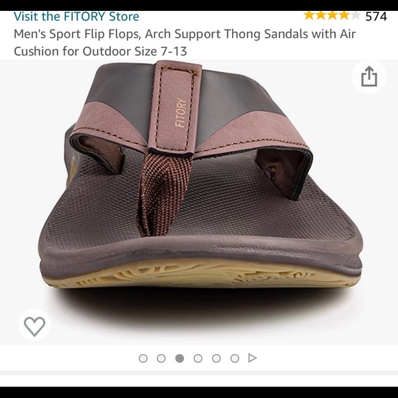 Mens 10 Fitory Sport Outdoor Flip Flops Outdoor New NWT - Picture 3 of 7